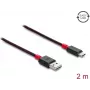 Delock EASY-USB 2.0 kaapeli Type-A uros - USB Type-C uros 2 m musta