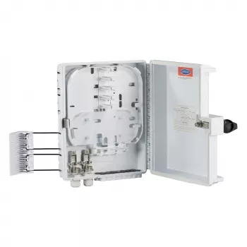 EFB-ELEKTRONIK FTTH-BOX-OUT-1 FTTH IP65 jakelukotelo 32 kuidulle, 16 adapterille, ulkokäyttöön