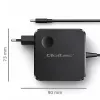 Qoltec 100W GaN USB-C PD -laturi 5-20V 3-5A musta