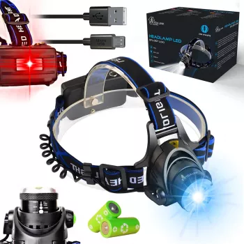 Extralink EFL-057 Loki LED-otsalamppu, USB-lataus, 350 lumenia, liiketunnistin