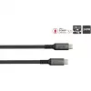 GoodConnections USB-C 2.0 (ST-ST) 3m -liitäntäkaapeli tekstiilipäällysteellä 240W antrasiitti