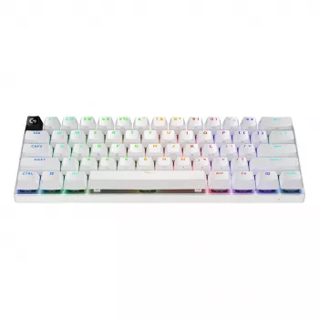 Logitech G PRO X 60 LIGHTSPEED langaton pelinäppäimistö 60 % kompakti - tuntopalautteinen - valkoinen - QWERTY International English