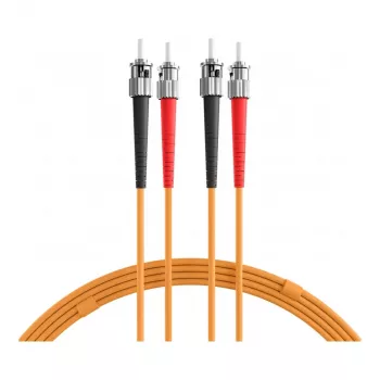 EFB Elektronik ECOFIBER Duplex ST-ST OM1 -kuitujatkokaapeli, 3 m, LSZH, oranssi, 3,0 mm