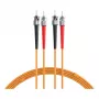 EFB Elektronik ECOFIBER Duplex ST-ST OM1 -kuitujatkokaapeli, 3 m, LSZH, oranssi, 3,0 mm