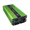 Qoltec Monolith -virtalähde/invertteri auto 2000 W vihreä