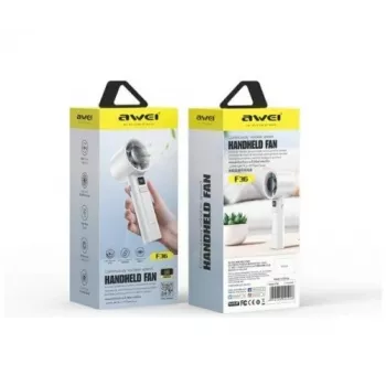 AWEI F36 Mini -tuuletin 2200mAh valkoinen