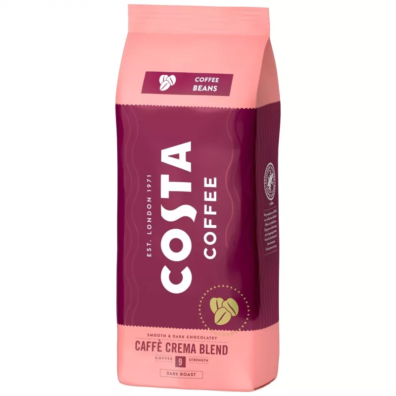 Costa Coffee Crema -kokonaiset kahvipavut 1kg