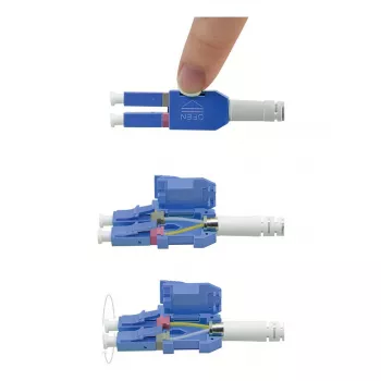 ROLINE -kuituvalokaapeli UNIBOOT Singlemode 9/125µm OS2 LC Duplex 1 m keltainen