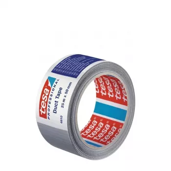 TESA kangasteippi 25m x 50mm hopea 04610