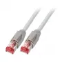 EFB-Elektronik RJ45-patchkaapeli Cat.6A S/FTP LSZH Dätwyler 7702 TM21 harmaa 10m