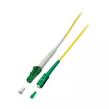 EFB Simplex-kytkentäkaapeli LC/APC-SC/APC OS2 G657A2, 2 m, LSZH 2 mm, keltainen (O2531.2)