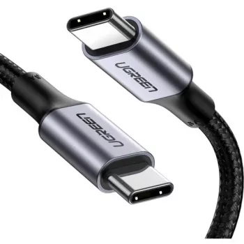UGREEN USB-C - USB-C alumiinikotelo punoksella 1m