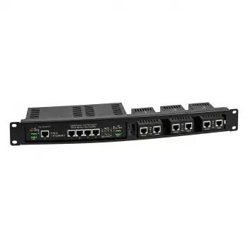 ALLNET 4-porttinen Gigabit LT-PoE 90W hallitsematon kytkin 19