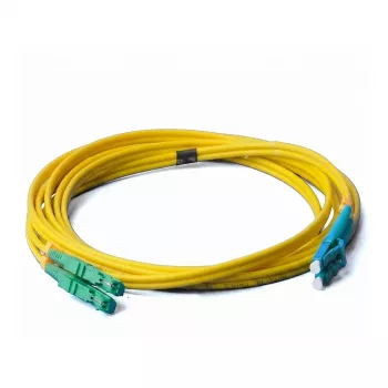 EFB Elektronik ECOFIBER Duplex-kytkentäkaapeli LC-SC/APC OS2 G652D, 5 m, LSZH 2 mm, keltainen (O0362.5)
