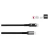 Good Connections USB 2.0 -lataus- ja datakaapeli 100W digitaalinäytöllä USB-C - USB-C 1 m musta