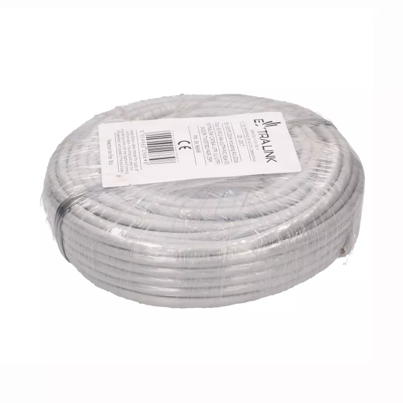 EXTRALINK CAT6A UTP (U/UTP) sisäkäyttöön twisted pair -parikaapeli 25m