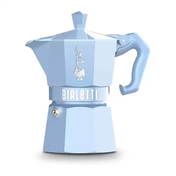 Bialetti MOKA EXCLUSIVE 3 kupin liesiespressokeitin vaaleansininen (9061)