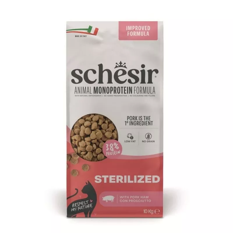 SCHESIR Sterilized with Ham kuivaruoka kissalle 10kg