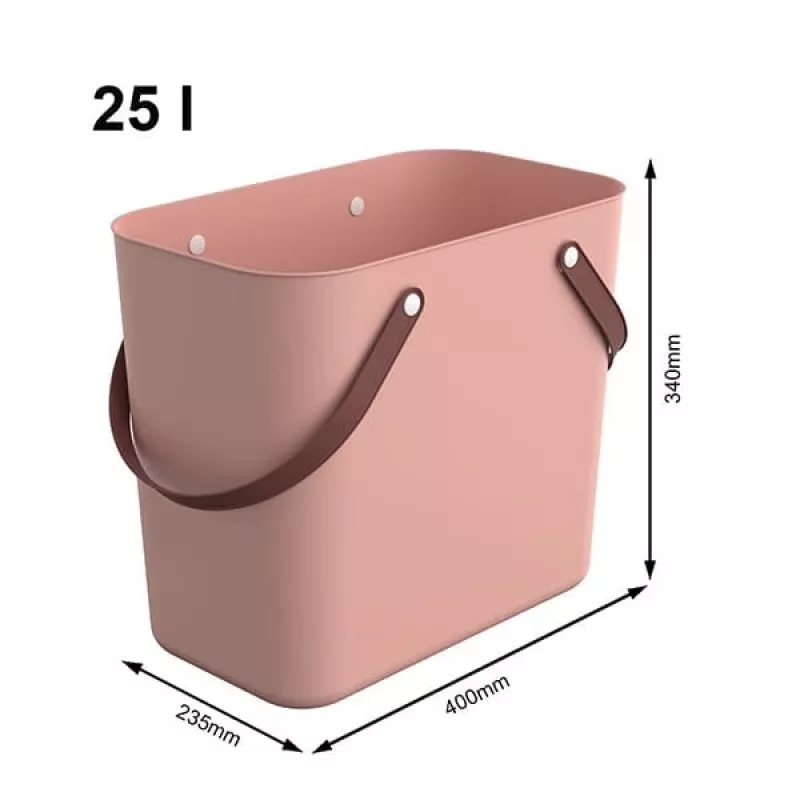Rotho Multibag Albula Style 25L säilytyslaatikko, Meadow Rose