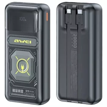 AWEI PowerBank P99K 20000mAh 22,5W musta
