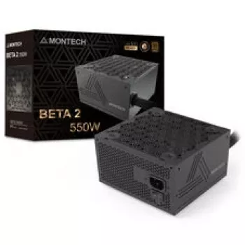 Montech BETA 2 80 PLUS Bronze virtalähde, ATX 3.1 - 550 wattia, musta