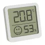 TFA Dostmann 30.5053.02.04 4 kpl:n pakkaus valkoinen digitaalinen thermo-hygrometri mukavuusalueella