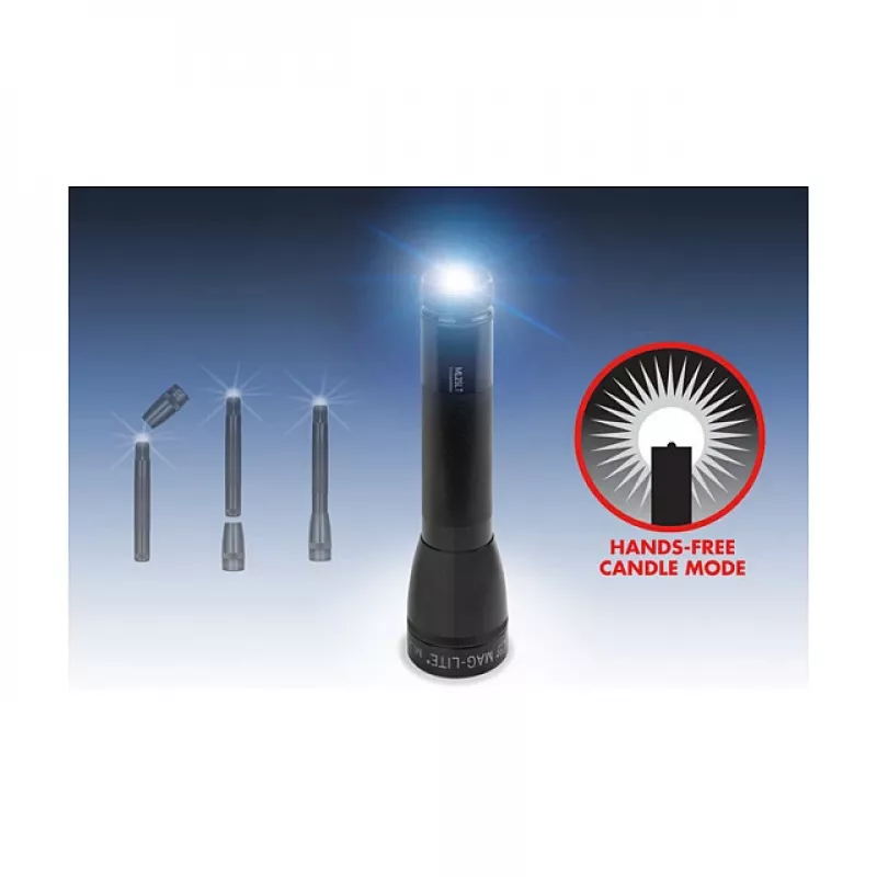 Maglite ML25LT 3 C-Cell LED-taskulamppu, musta, 177 lumenia