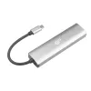 TB USB-C - RJ45 Gigabit Ethernet -sovitin, jossa 3x USB-A 3.0 ja USB-C PD 100W, Space Grey