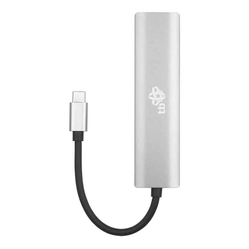 TB USB-C - RJ45 Gigabit Ethernet -sovitin, jossa 3x USB-A 3.0 ja USB-C PD 100W, Space Grey