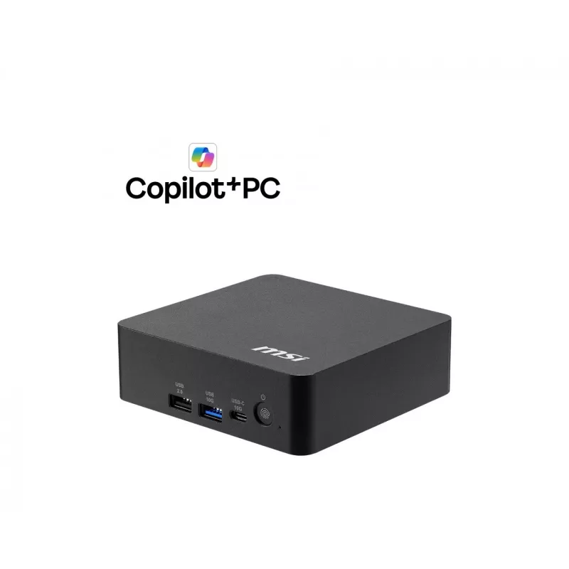 MSI Cubi NUC AI+ 3MG-005BEU Mini PC, Intel Core Ultra 5 322, ei käyttöjärjestelmää, musta