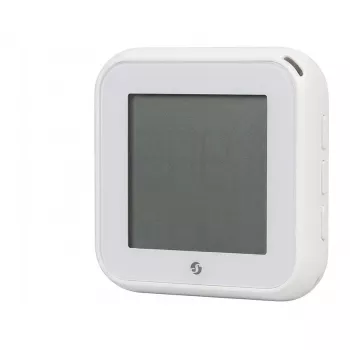 Shelly BLU H&T Display ZB lämpötila- ja kosteusanturi E-Paper-näytöllä, Zigbee 3.0, Bluetooth 5.0, valkoinen