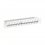 EFB Elektronik 10 tuuman 12-porttinen Keystone-patchpanel, harmaa (RAL 7035)