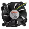 Akasa AK-CC6606BP01 matala CPU-jäähdytin - kanta LGA 1700, 63,2 mm korkea, 92 mm tuuletin, musta