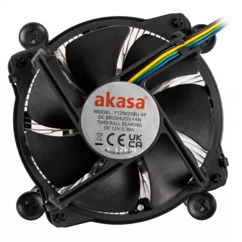Akasa AK-CC6606BP01 matala CPU-jäähdytin - kanta LGA 1700, 63,2 mm korkea, 92 mm tuuletin, musta