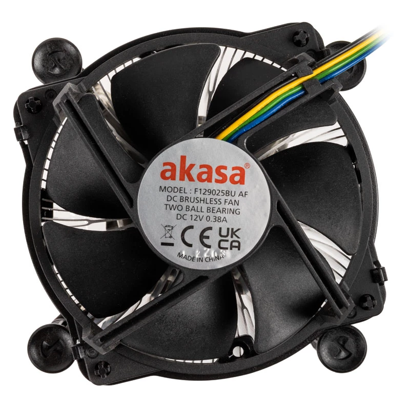 Akasa AK-CC6606BP01 matala CPU-jäähdytin - kanta LGA 1700, 63,2 mm korkea, 92 mm tuuletin, musta
