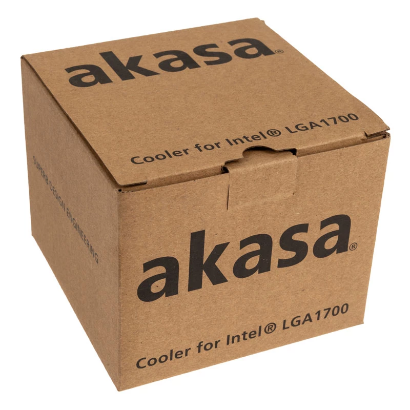 Akasa AK-CC6606BP01 matala CPU-jäähdytin - kanta LGA 1700, 63,2 mm korkea, 92 mm tuuletin, musta