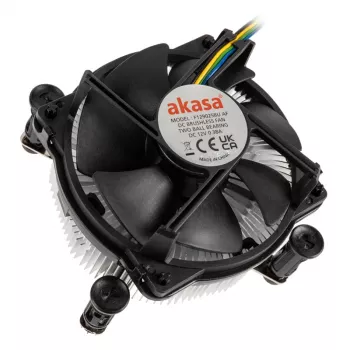 Akasa AK-CC6606BP01 matala CPU-jäähdytin - kanta LGA 1700, 63,2 mm korkea, 92 mm tuuletin, musta