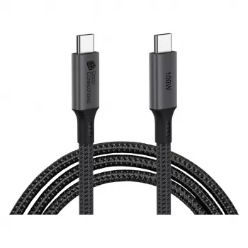 GoodConnections USB-C 4.0 (ST-ST) 1m punottu kaapeli 100W 8K 30Hz antrasiitti