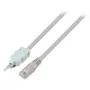 EFB Elektronik RJ45-LSA -liitäntäkaapeli 2 m, 2-napainen, a/b-4/5 kytkentä, harmaa