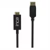 INCA DisplayPort - HDMI -kaapeli 1,8 m 10,2 Gbit/s musta
