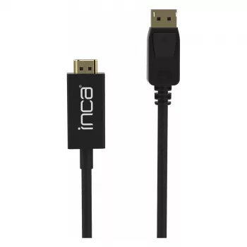 INCA DisplayPort - HDMI -kaapeli 1,8 m 10,2 Gbit/s musta