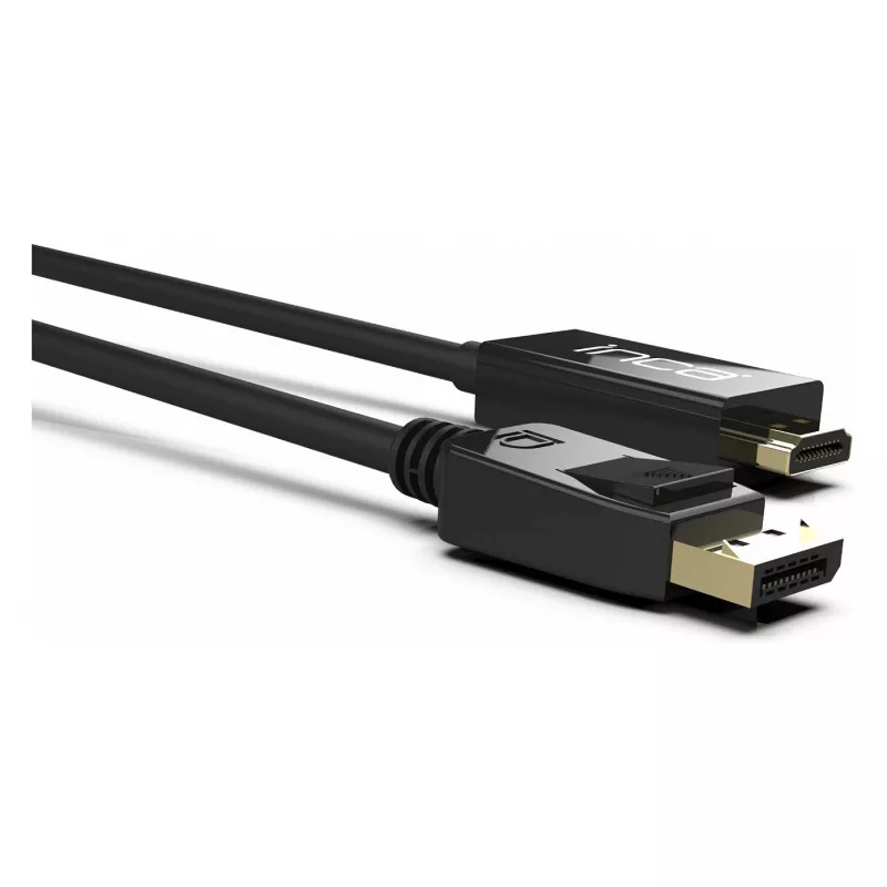 INCA DisplayPort - HDMI -kaapeli 1,8 m 10,2 Gbit/s musta