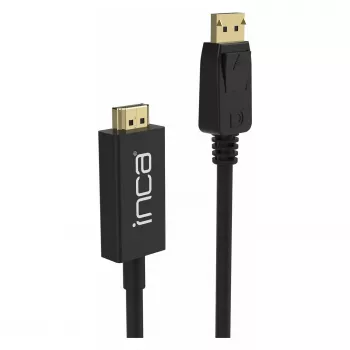 INCA DisplayPort - HDMI -kaapeli 1,8 m 10,2 Gbit/s musta