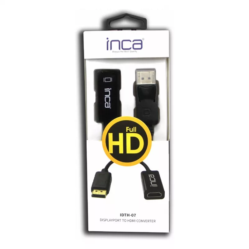 INCA DisplayPort - HDMI -adapteri IDTH-07 4K 0,2 m Retail