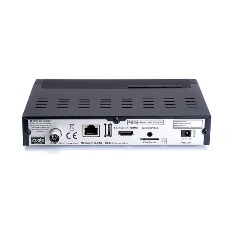 Xoro HRT 8730 DVB-T/T2 Full HD -vastaanotin, musta