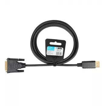 IBOX HDMI–DVI-D-kaapeli FullHD 1080p 2 m musta