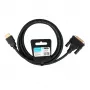 IBOX HDMI–DVI-D-kaapeli FullHD 1080p 2 m musta