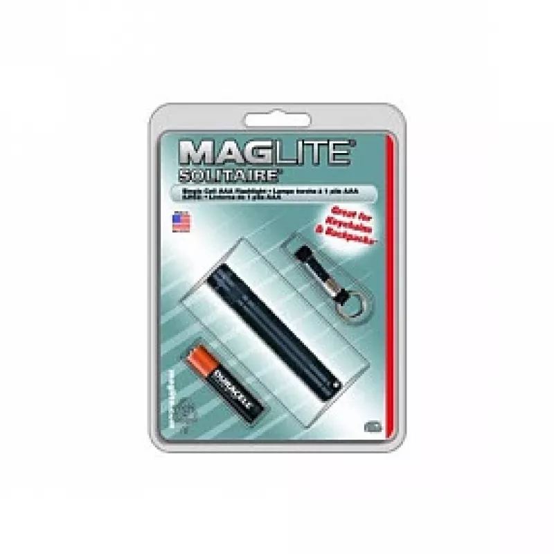 Maglite Solitaire Krypton Mini-taskulamppu musta 37 lumenia AAA