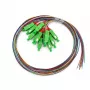 EFB Elektronik kuitu-pigtail E2000/APC8° OS2, 12-värinen sarja, 2 m
