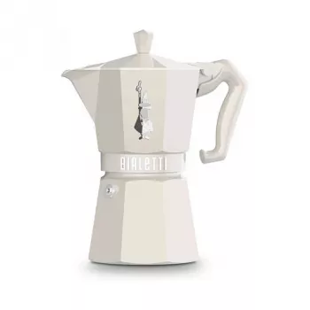 Bialetti MOKA EXCLUSIVE 6 kupin liesikahvinkeitin kerma (9060)